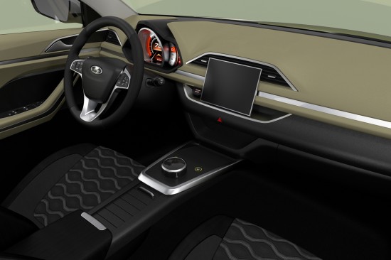 рисунок интерьера Lada XCODE от дизайнеров АвтоВАЗ