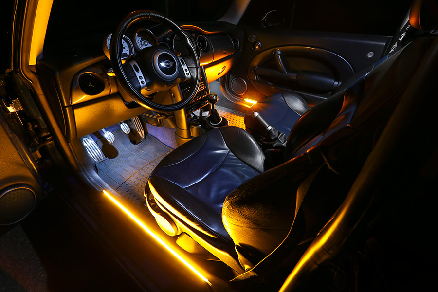 Подсветка в ноги в авто своими руками: подробное описание, фото