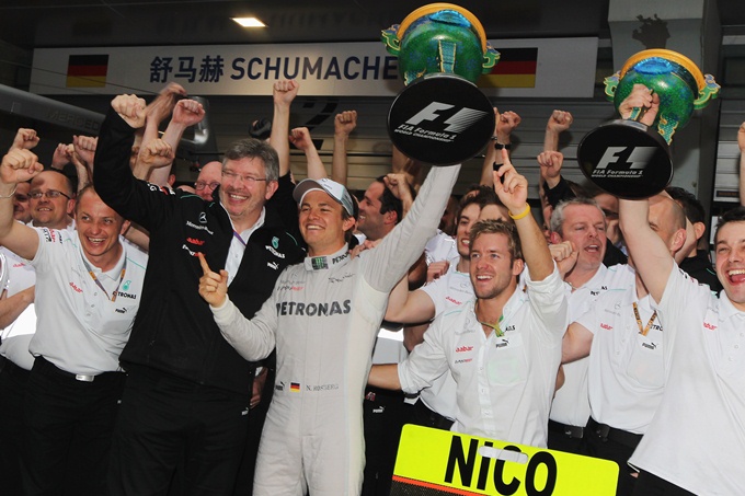 Первая победа Росберга в карьере на Гран-при Китая