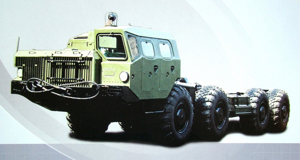 Поздний вариант шасси МАЗ-543М с длиной рамы около 9 м (из проспекта МЗКТ)