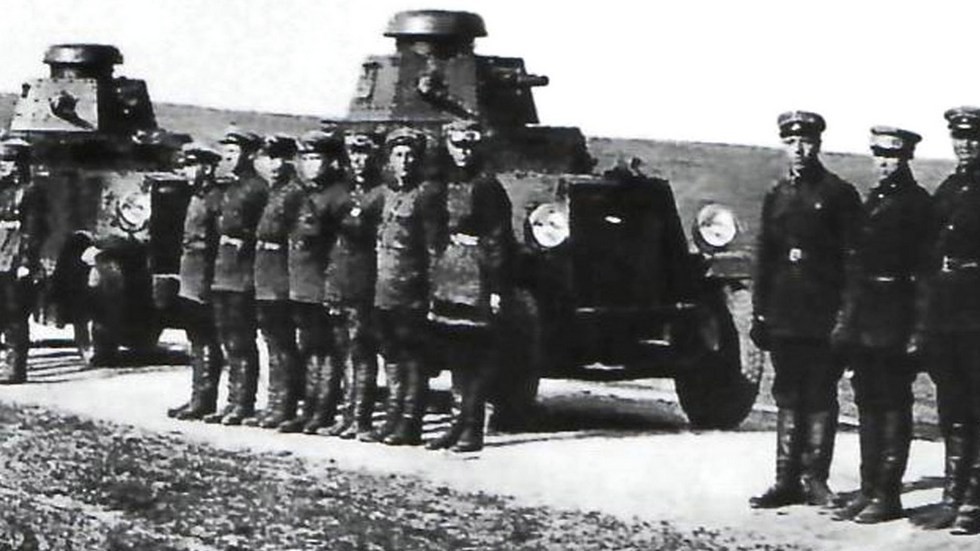 Войска специального назначения ОГПУ на бронеавтомобилях БА-27