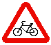 Знак 1.24 Пересечение с велосипедной или велопешеходной дорожкой