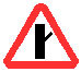 Знак 2.3.4 Примыкание второстепенной дороги