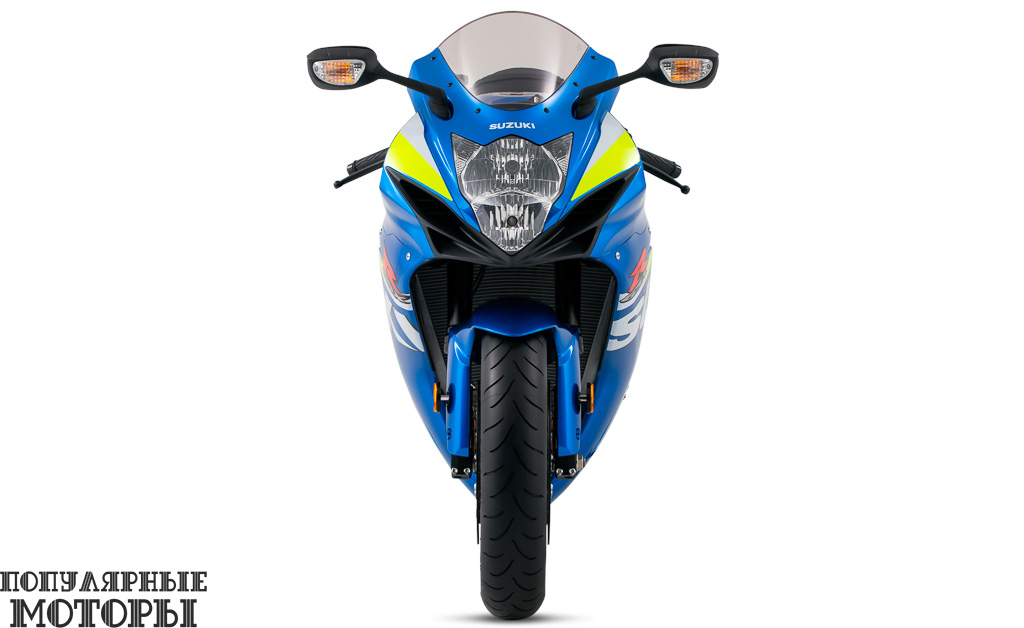 А это GSX-R600 в цветах MotoGP, вид спереди.