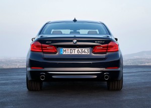 картинки BMW 5-series 2017-2018 вид сзади