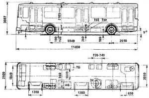 ЛиАЗ-5256 - размеры