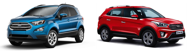 Ford EcoSport и Hyundai Creta