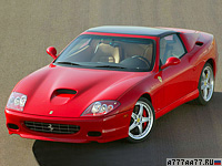 2005 Ferrari 575 Superamerica = 320 км/ч. 540 л.с. 4.25 сек.