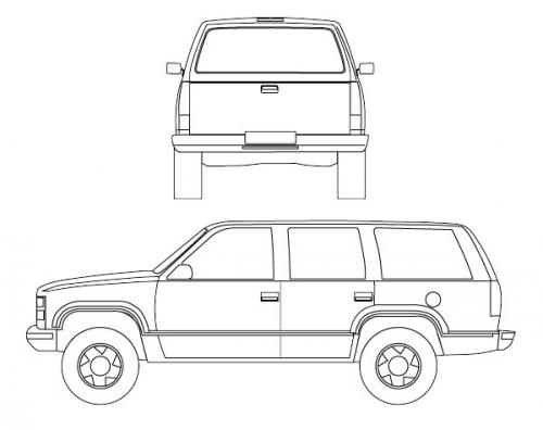 Chevrolet tahoe чертежи