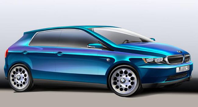 Concept BMW i5 с помощью фотошопа