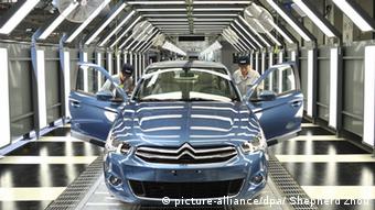 Выпуск автомобилей Citroen на заводе комапнии Dongfeng в Китае